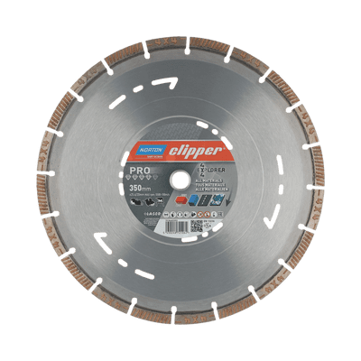 350 mm x 25.4/20 mm Norton Multi-Purpose 4x4 Explorer All Materials Diamond Blade.