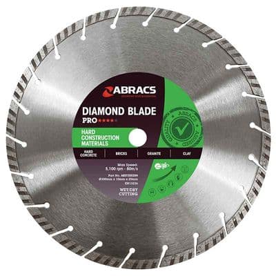 350mm x 10mm x 25.4mm Diamond Blade