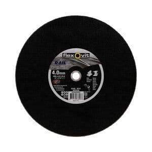 406 x 4 x 25.4 mm Flexovit Rail Blade Cutting Discs. Price per 10