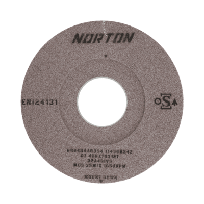 508 x 50 x 203.2 mm Norton 19A 46 NV Grinding Wheel