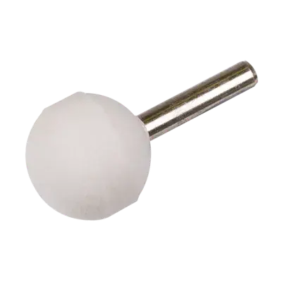 A25 White 25 mm 60 Grit Mounted Wheel. Each