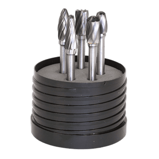 Aluminum cut set of 5 carbide burrs. SDBCK5