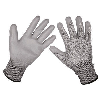 Anti-Cut PU Gloves (Cut Level C - Large) - Pair