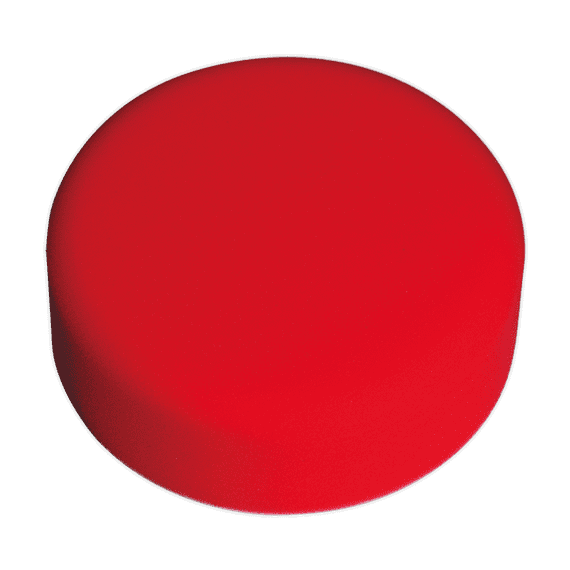 Buffing & Polishing Foam Head Hook-and-Loop Ø150 x 50mm Red/Ultra-Soft. PTCCHV150R
