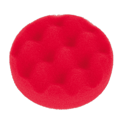 Buffing & Polishing Foam Head Hook-and-Loop Ø80 x 25mm Red/Ultra Soft. PTCCHW80R