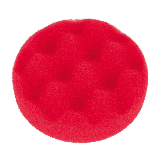 Buffing & Polishing Foam Head Hook-and-Loop Ø80 x 25mm Red/Ultra Soft. PTCCHW80R