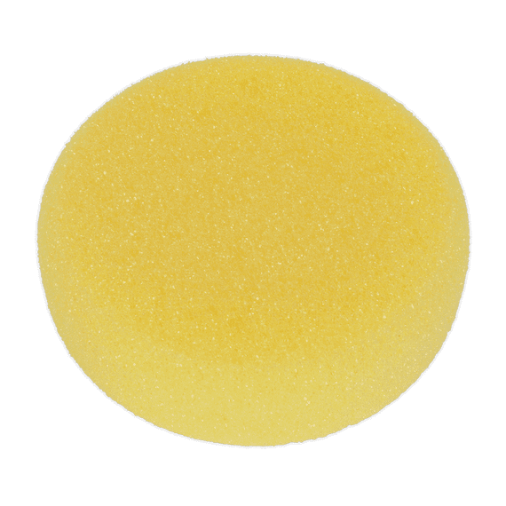 Buffing & Polishing Foam Head Hook & Loop Ø150 x 50mm Yellow/Coarse. PTCCHV150Y