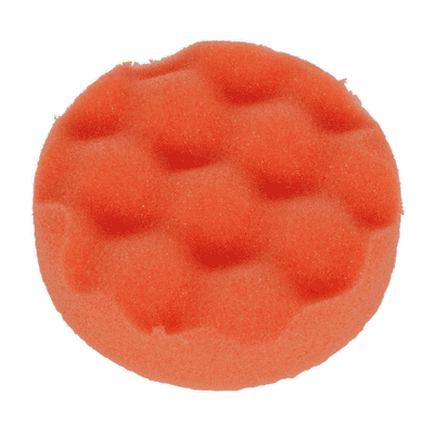 Buffing & Polishing Foam Head Hook & Loop Ø80 x 25mm Orange/Firm.  PTCCHW80O