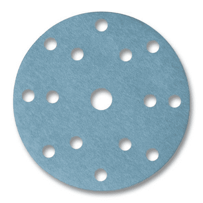Clearance* 150 mm 15 Hole Fine Grits. Ceramic Abrasive Hook & Loop Discs  Per 50