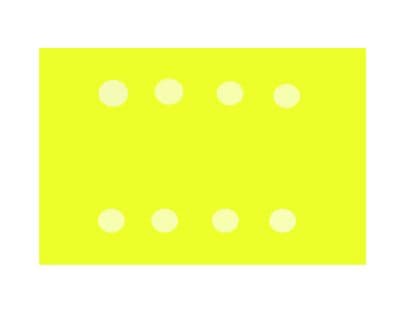 Clearance 93mm x 180mm.  P220 Abrasive paper strips.  Hook & loop. 8 holes