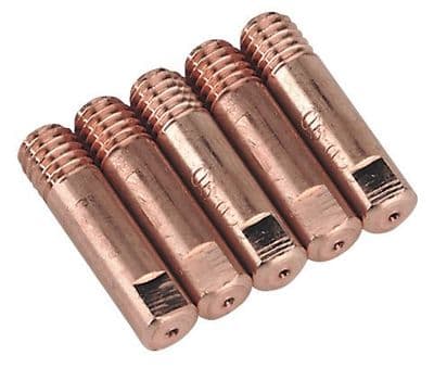 CLEARANCE - Mig Contact Tips for MB15 0.6 mm / 0.8mm. Pack of 5