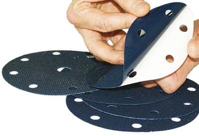 Convert your 150 mm self-adhesive (PSA) pad to Hook & Loop.