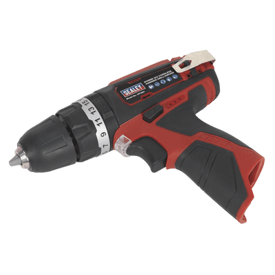 Cordless Hammer Drill/Driver Ø10 mm 12V Li-ion - Body Only.   Sealey CP1201