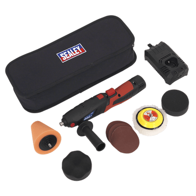Cordless Mini Sander/Polisher Kit 75mm 12V Li-ion. Sealey CP2812V