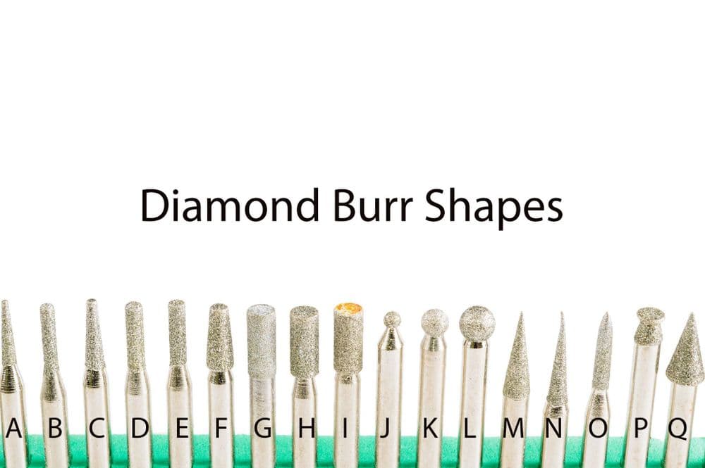 Diamond Electroplated Burr shape J2x8