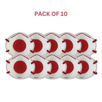 FFP3 Valved Moulded Masks Pack of 10