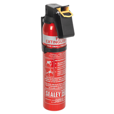 Fire Extinguisher 0.6kg Dry Powder - Disposable. SDPE006D Sealey