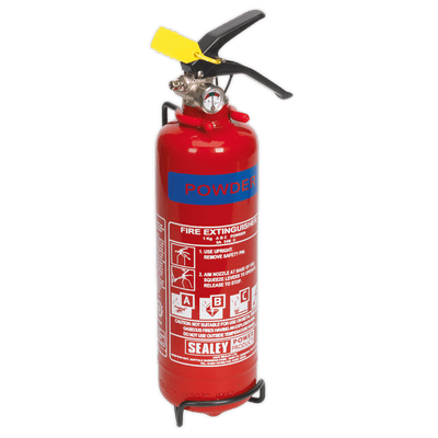 Fire Extinguisher 1kg Dry Powder. SDPE01 Sealey