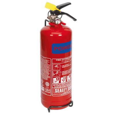 Fire Extinguisher 2kg Dry Powder. SDPE02 Sealey