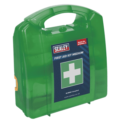 First Aid Kit Medium - BS 8599-1 Compliant. SFA01M Sealey