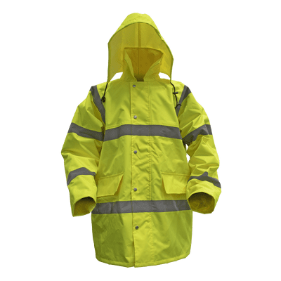 Hi-Vis Yellow Jacket with Quilted Lining. Various Sizes.