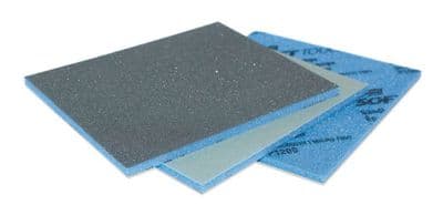 Klingspor P180 abrasive coated one sided sponge pads. Price each.