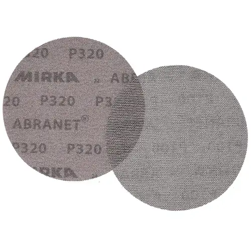 Mirka Autonet 150mm 6" Sanding Mesh Disc P120 50 Discs Paintwork Dust Extraction