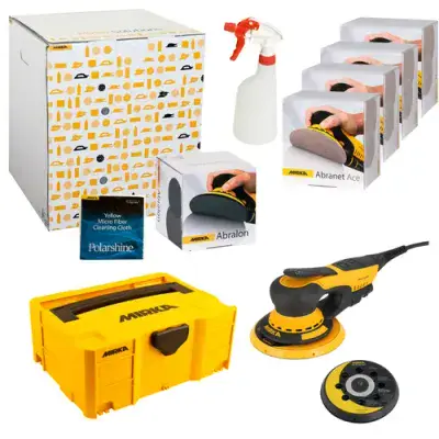 Mirka® Solid Surface DEROS II 5650XCV 110V Kit with Abranet Ace