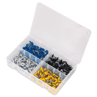 Number Plate Screw Assortment 200pc 4.8mm x 18mm Plastic Enclosed Head. AB076NP