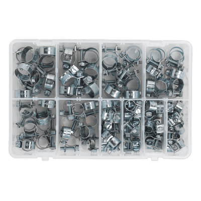 O-Clip Single Ear Assortment 160pc Stainless Steel. AB043SE