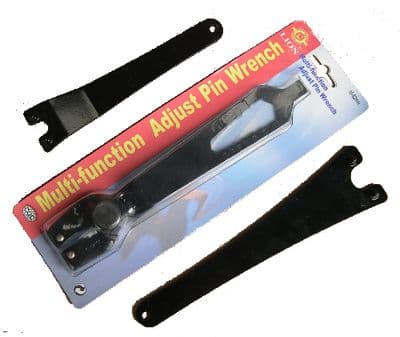 Pin Spanner. Multi-function to fit any size of angle grinder ABSPADJ.