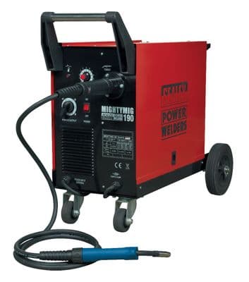 Professional Gas/No-Gas MIG Welder 190A with Euro Torch. MIGHTYMIG190