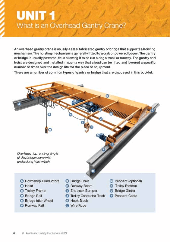 Safe Use of Overhead Gantry Crane Handbook