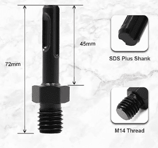 SDS Plus to M14 Adapter