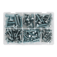 Setscrew Assortment 150pc Metric M5-M10 High Tensile DIN 933. AB048SS