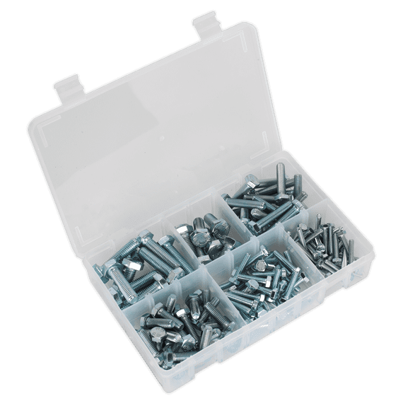 Setscrew Assortment 150pc Metric M5-M10 High Tensile DIN 933. AB048SS