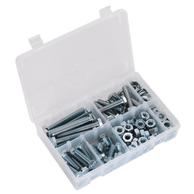 Setscrew, Nut & Washer Assortment 150pc High Tensile M10 Metric. AB052SNW