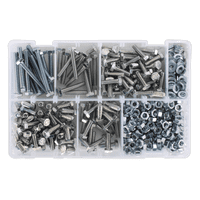 Setscrew, Nut & Washer Assortment 408pc High Tensile M6 Metric. AB050SNW