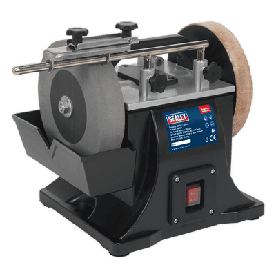 Sharpener Ø200 mm with Honing Wheel. Sealey SMS2101
