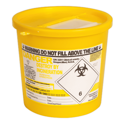 Sharps Bin 2.5L. SSP250 Sealey