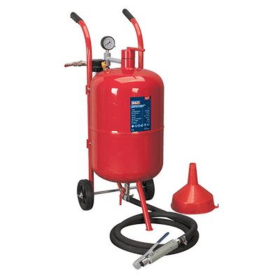 Shot Blaster with Water Trap & Wheels 37ltr. Sealey SB997