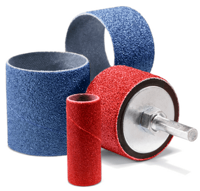 Spiral sanding bands and cones