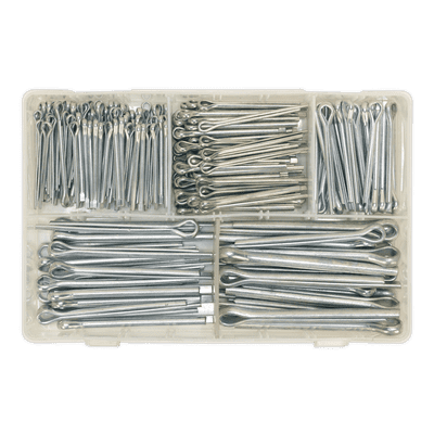 Split Pin Assortment 230pc Large Sizes Imperial & Metric. AB003SP