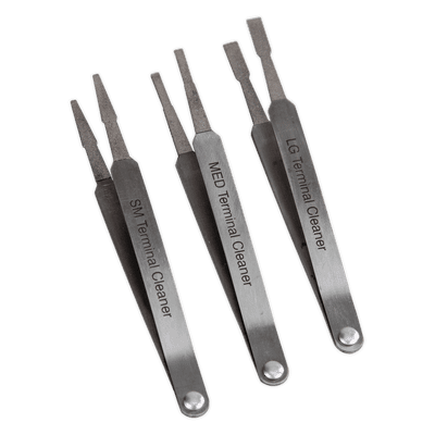 Terminal Cleaner Set 3pc - Diamond Grip Sealey VS9202