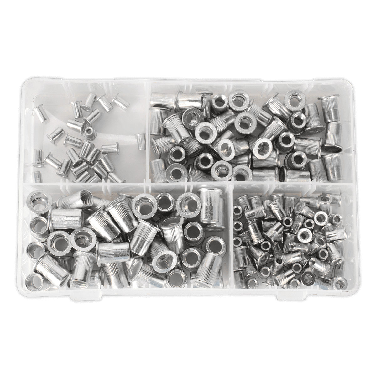 Threaded Insert Rivet Nut Assortment 200pc M4-M8 Splined Metric AB073TI