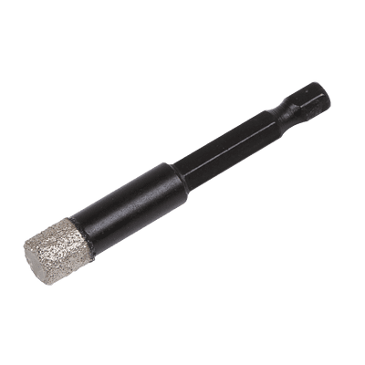 Vacuum brazed diamond drill bit with hex shank
