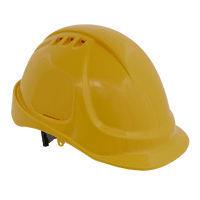 Safety Helmet With Vent White/Red/Yellow BS EN 397