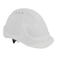 Safety Helmet With Vent White/Red/Yellow BS EN 397