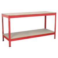 Workbench 1.53m Steel Wooden Top.  Sealey AP1535