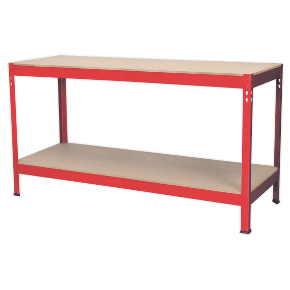 Workbench 1.53m Steel Wooden Top.  Sealey AP1535